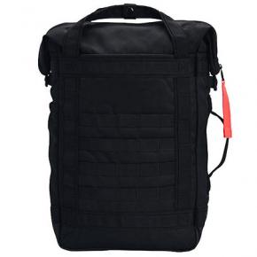Roll top open backpack