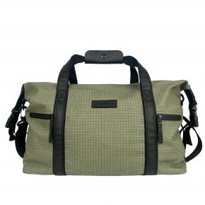 Durable Ripstop Grid Travel Duffle Bag, Water Resistant Multi-Pocket Carry On Bag for Outdoor Sports Short Trip