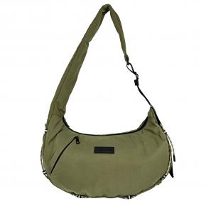 Lightweight Ripstop Nylon Crescent Crossbody Bag, Large Capacity Outdoor Hiking Dumpling Sling Shoulder Bag for Travel Commute